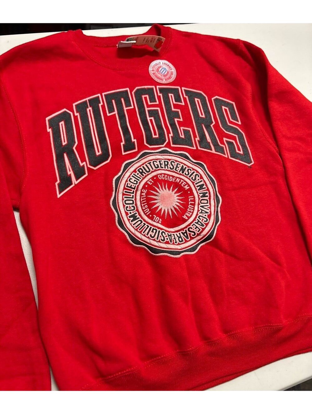 Vintage Rutgers Scarlet Knights Sweatshirt Galt Sand USA Made Deadstock NWT M